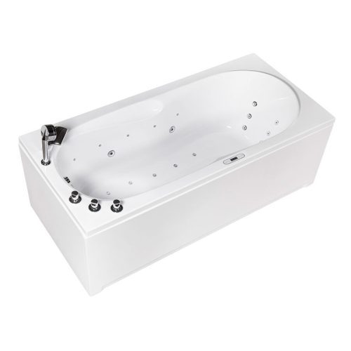 Hidromasszázs kád, Wellis Malawi E-Drive 170 balos csaptelep nélkül WK00164-1