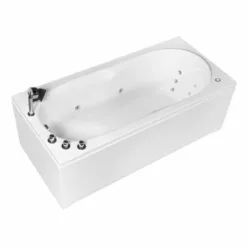   Hidromasszázs kád, Wellis Malawi Hydro 170 csaptelep nélkül balos WK00162-1