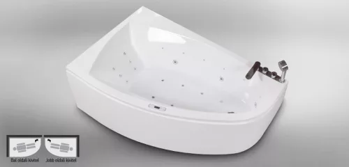 Hidromasszázs kád, Wellis Matana Hydro 160 Flipperrel BALOS WK00158-1