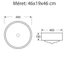 Mosdó, Sanotechnik Ráépíthető kerek Cikkszám: K910