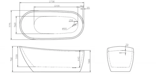 Kád, Wellis Sierra szabadonálló WK00131