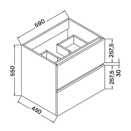 Alsó szekrény, Wellis WB00267 Elois Grey 60 szekrény