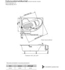 Kád, H2O Fortuna 160x100 aszimmetrikus balos