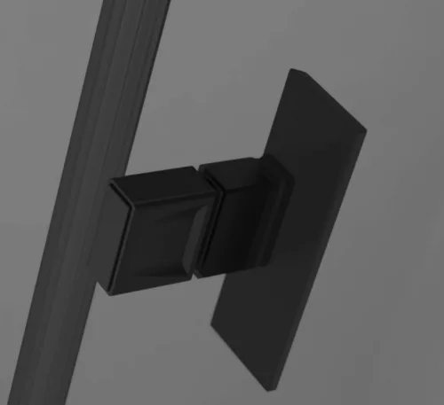 Zuhanykabin, Radaway Nes Black PTJ fekete 90x90J átlátszó, jobbos