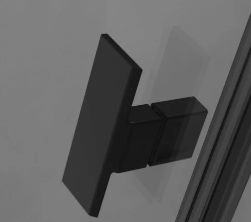 Zuhanykabin, Radaway Nes Black PTJ fekete 90x90J átlátszó, jobbos