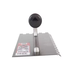   Fogazott glettelő, Rubi 75923 45°-ban döntött 12x12 mm fogazott glettelő