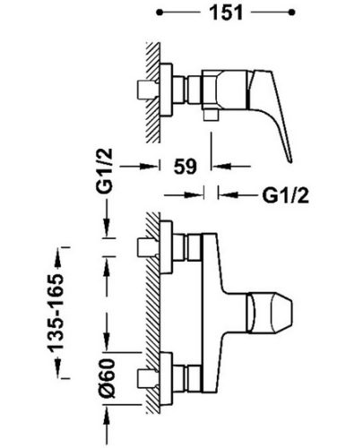 Zuhany csaptelep, Tres Canigo zuhany csaptelep+zuhanyszett 21716701