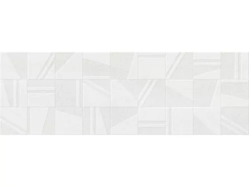 Dekorlap, Mirello Rhapsody Decor White 29,5X90 Matt Rect. 225363