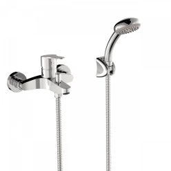   Kádtöltő csaptelep, Tres Base kádtöltő csaptelep zuhanyszettel 21517010