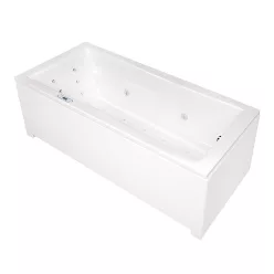   Hidromasszázs kád, Wellis Huron 180 balos E-Drive hidromasszázs kád, csaptelep nélkül, WK00198