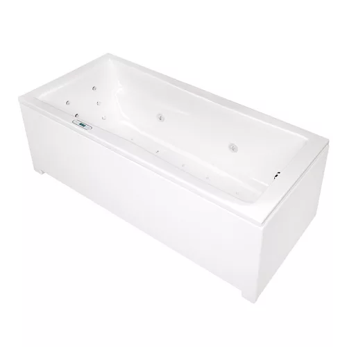 Hidromasszázs kád, Wellis Huron 180 balos E-Drive hidromasszázs kád, csaptelep nélkül, WK00198