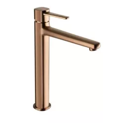   Mosdó csaptelep, Invena Glamour magasított mosdó csaptelep, réz BU-02-W14-V
