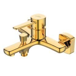   Kádtöltő csaptelep, Invena Glamour Invena Trend zuhanyszett nélkül, arany BW-02-009-V
