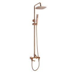   Zuhanyszett, Invena Glamour Invena Trend zuhanyszett, csapteleppel, réz AU-05-B14-V