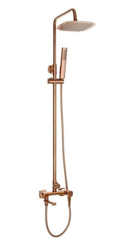 Zuhanyszett, Invena Glamour Invena Trend zuhanyszett, csapteleppel, réz AU-05-B14-V