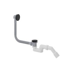   Le-és túlfolyó, Deante Prizma kádszifon, click-clack, fekete NHC_N57B