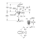 Mosdó csaptelep, Grohe EuroPro mosdó csaptelep 24256001