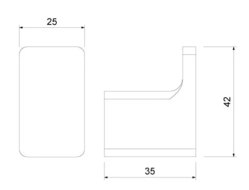 Fogas, Arezzo design Mono fogas, fekete AR-120011B