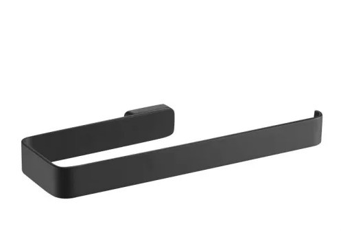 Törölközőtartó, Arezzo design Mono törölközőtartó, fekete AR-120150B