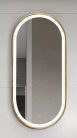 Fürdőszoba tükör, Arezzo design LED ovális, okos tükör, 40x90 cm arany AR-3056