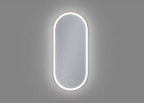 Fürdőszoba tükör, Arezzo design LED ovális, okos tükör, 40x90 cm arany AR-3056