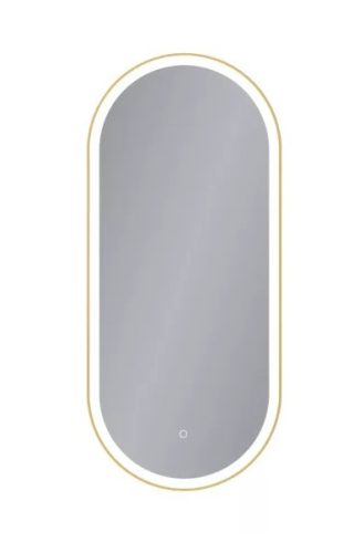 Fürdőszoba tükör, Arezzo design LED ovális, okos tükör, 40x90 cm arany AR-3056