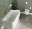 WC papír tartó, Deante Silia fali wc papír tartó, arany ADI_Z211