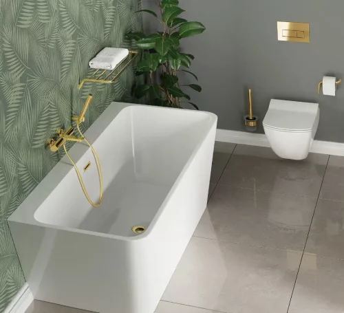 WC papír tartó, Deante Silia fali wc papír tartó, arany ADI_Z211