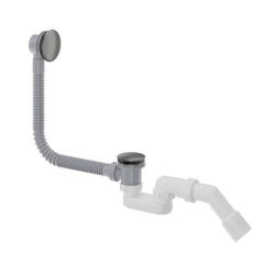   Le-és túlfolyó, Deante Prizma kádszifon click-clack, titanium NHC_D57B