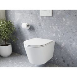WC, Ravak Flow RimOff fali WC szett, fehér X01985