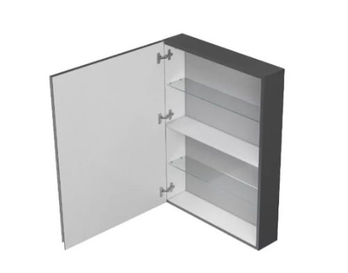 Felső szekrény, Cersanit Moduo 60 tükrös szekrény, antracit S590-072-DSM