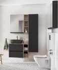 Felső szekrény, Cersanit Moduo 60 tükrös szekrény, antracit S590-072-DSM