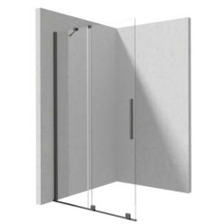   Walk-in, Deante Prizma zuhanyfal, walk-in, 140 cm - csúsztatható, titanium KTJ_D34R