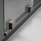 Walk-in, Deante Prizma zuhanyfal, walk-in, 140 cm - csúsztatható, titanium KTJ_D34R