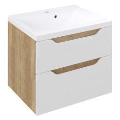   Alsó szekrény, Sapho Wave II mosdótartó szekrény 60x65x48 cm, fehér WA060-3022