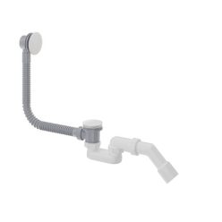   Le-és túlfolyó, Deante Prizma kádszifon, click-clack, fehér NHC_A57B