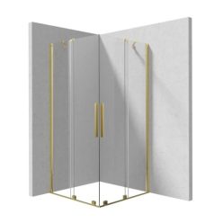   Zuhanykabin, Deante Prizma zuhanykabin, 90x90, arany KPNZP09P09