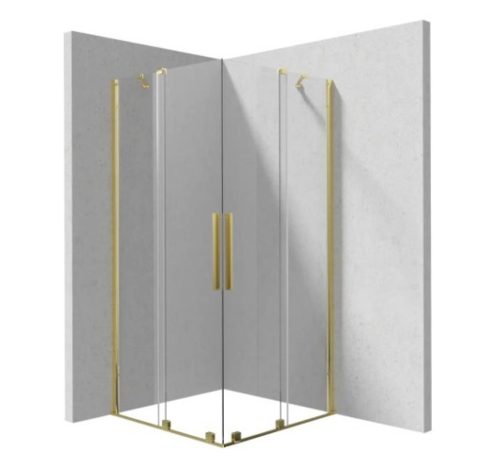 Zuhanykabin, Deante Prizma zuhanykabin, 90x90, arany KPNZP09P09