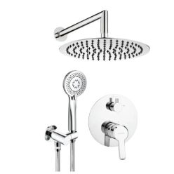   Falba süllyesztett csaptelep, Deante Arnika falsík alatti zuhanyszett, króm NAC_09QP