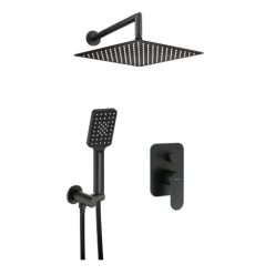   Falba süllyesztett csaptelep, Deante Alpinia falsík alatti zuhanyszett, fekete NAC_N9LP