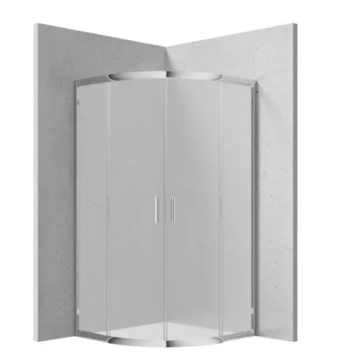 Zuhanykabin, Deante Funkia félköríves zuhanykabin króm+matt üveg 80x80X170 cm KYP_654K
