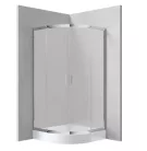 Zuhanykabin, Deante Funkia félköríves zuhanykabin króm+matt üveg 80x80X170 cm KYP_654K