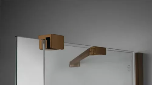 Zuhanykabin, Deante Prizma zuhanykabin 90x90 cm, szálcsiszolt bronz KPNCP09P09