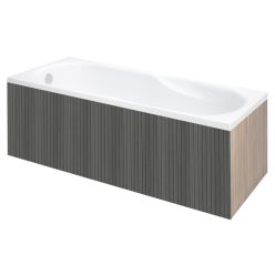   Előlap, M-Acryl Everwood előlap egyenes kádakhoz Hamvas kőris