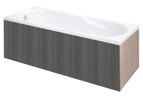 Előlap, M-Acryl Everwood előlap egyenes kádakhoz Hamvas kőris