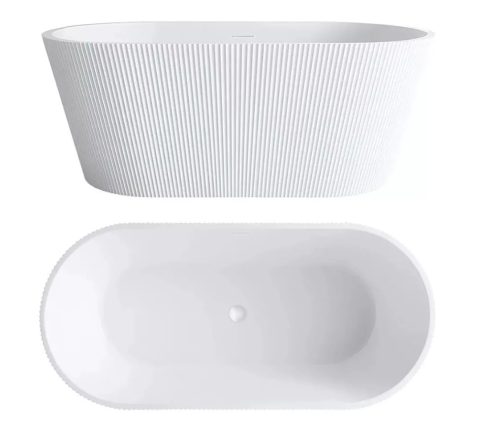 Kád, Aquatrend Alonso Lux szabadonálló kád fehér lefolyóval 170x75