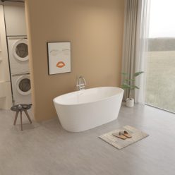   Kád, Aquatrend Lilien szabadonálló kád fehér lefolyóval 170x80