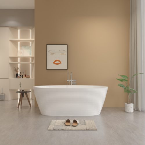 Kád, Aquatrend Lilien szabadonálló kád fehér lefolyóval 170x80