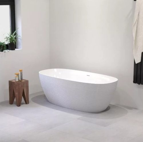 Kád, Aquatrend Lilien szabadonálló kád fehér lefolyóval 170x80