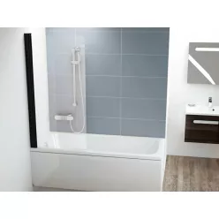   Kádparaván, Ravak Chrome CVS1-80 balos kádparaván, matt fekete 7QL40300Z1